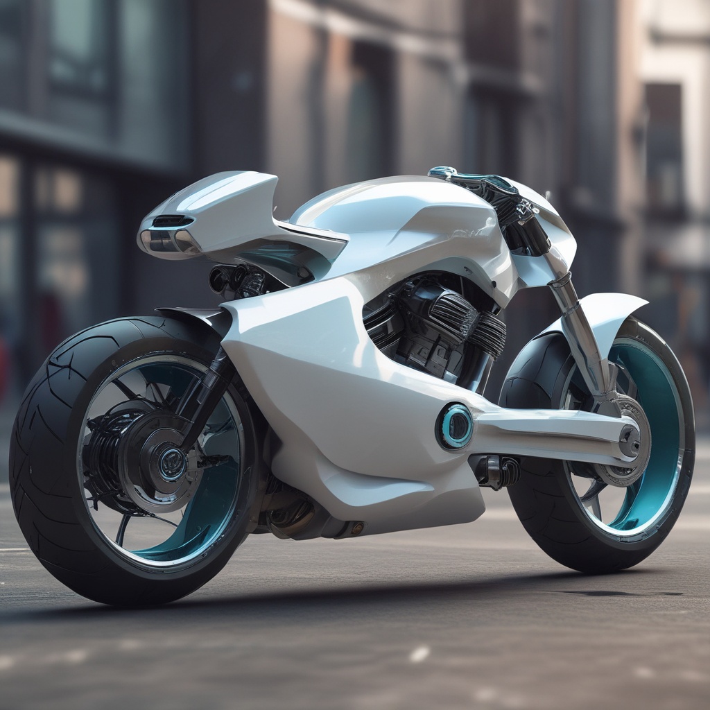 Futuristic motorcycle design